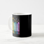 I Am Aunt Tifa Floral Flowers Aunt Tifa Funny Aunt Kaffeetasse (Vorderseite Links)