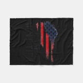 I Am Aunt Tifa Funny Litical Humor Fleecedecke (Vorderseite (Horizontal))