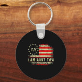I Am Aunt Tifa  Schlüsselanhänger (Vorderseite)