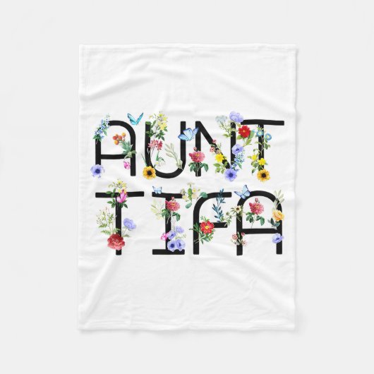 I Am Aunt Tifa Shirt Aunt Tifa Funny Aunt Tifa  Fleecedecke (Vorderseite)