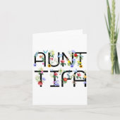 I Am Aunt Tifa Shirt Aunt Tifa Funny Aunt Tifa  Karte (Vorderseite)