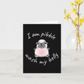 I Am Bble Wash My Belly Bble Meme Funny Dog Brainr Karte (Gelbe Blume)