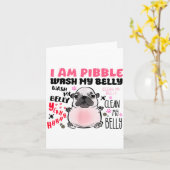 I Am Bble Wash My Belly Bble Meme Funny Dog Brainr Karte (Gelbe Blume)