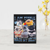 I Am Bble Wash My Belly Bble Meme Funny Dog Brainr Karte (Gelbe Blume)