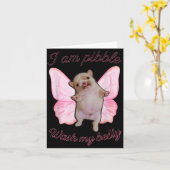 I Am Bble Wash My Belly Bble Meme Funny Dog Brainr Karte (Gelbe Blume)