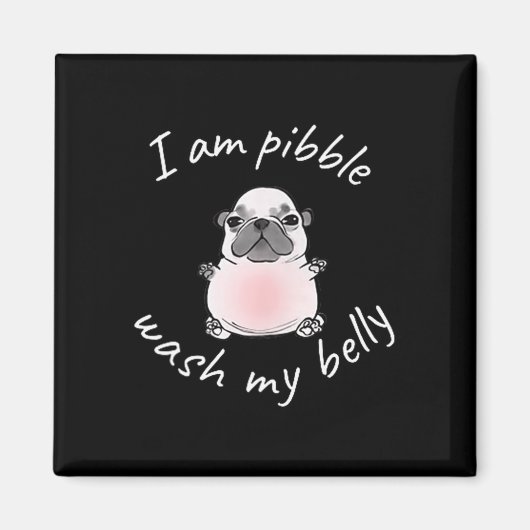 I Am Bble Wash My Belly Bble Meme Funny Dog Brainr Magnet (Vorne)