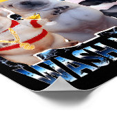 I Am Bble Wash My Belly Bble Meme Funny Dog Brainr Poster (Ecke)