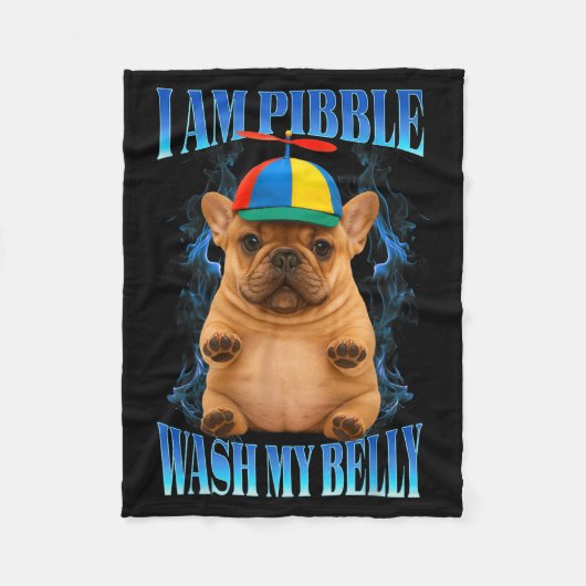 I Am Bble Wash My Belly Funny Bble Kids Youth Mom Fleecedecke (Vorderseite)