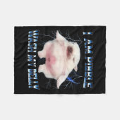 I Am Bble Wash My Belly Funny Dog Clean My Belly M Fleecedecke (Vorderseite (Horizontal))