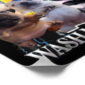 I Am Bble Wash My Belly Funny Dog Clean My Belly M Poster (Ecke)