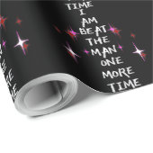 I Am Beat The Man One More Time Geschenkpapier (Rolleneckpunkt)