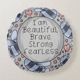 I am beautiful  rundes kissen