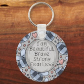I am beautiful schlüsselanhänger (Vorderseite)