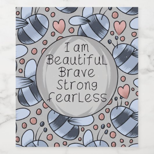 I am beautiful  weinetikett (Einzelnes Label)