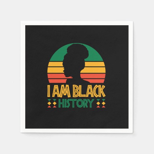 i_am_black_history_01 serviette (Vorderseite)