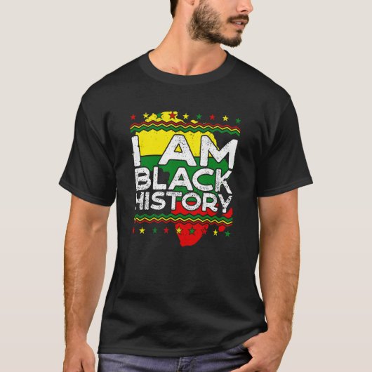 I Am Black History Black History Month Men Boys Wo T-Shirt (Vorderseite)