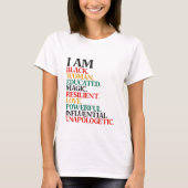I AM - Black History Monat T-Shirt (Vorderseite)