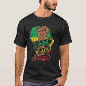 I Am Black History Month African American Black Pr T-Shirt (Vorderseite)