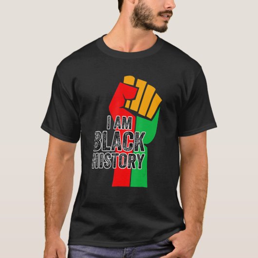 I Am Black History Month African American Pride Ce T-Shirt (Vorderseite)