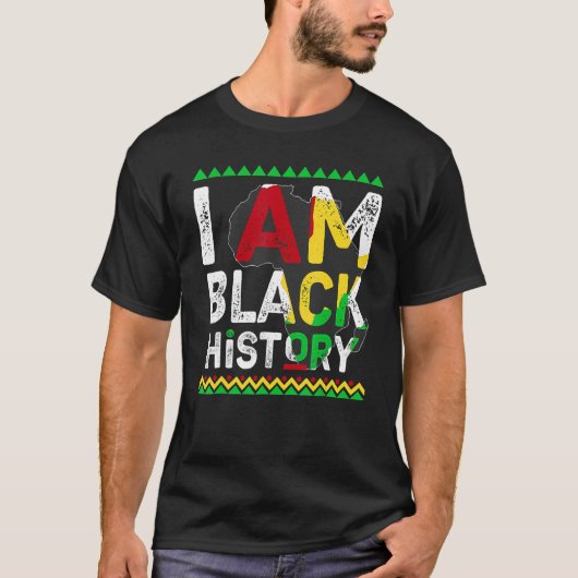 I Am Black History Month African American Pride Ce T-Shirt (Vorderseite)