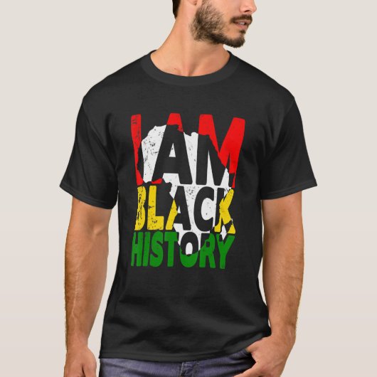 I Am Black History Month African American Pride Ce T-Shirt (Vorderseite)