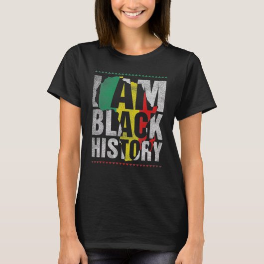 I Am Black History Month African American Pride Ce T-Shirt (Vorderseite)