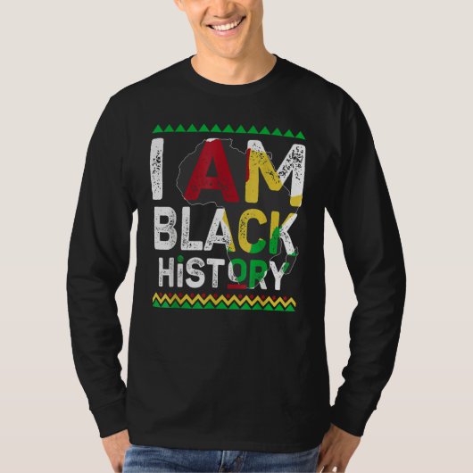 I Am Black History Month African American Pride Ce T-Shirt (Vorderseite)