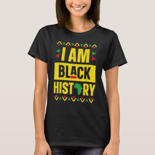 I Am Black History Month Afro African Pride Boys G T-Shirt (Vorderseite)