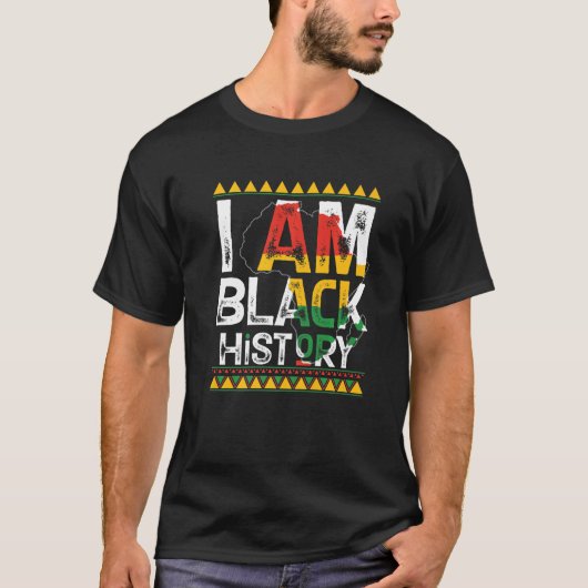 I Am Black History Month Melanin BLM African Amer T-Shirt (Vorderseite)