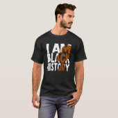 I Am Black History Proud Afro Melanin Black Women  T-Shirt (Vorne ganz)