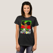 I Am Black History Queen Melanin Afro African Prid T-Shirt (Vorne ganz)