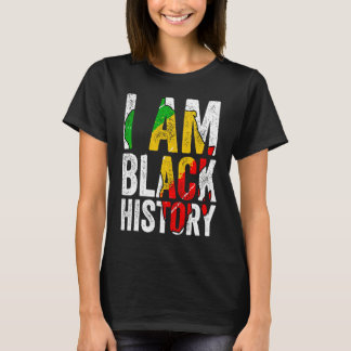 I Am Black History Women Men African American Gra T-Shirt