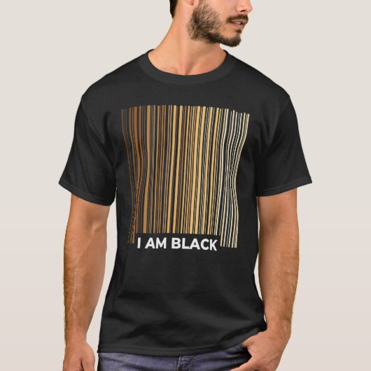 I Am Black Proud African Black History Month Pride T-Shirt (Vorderseite)