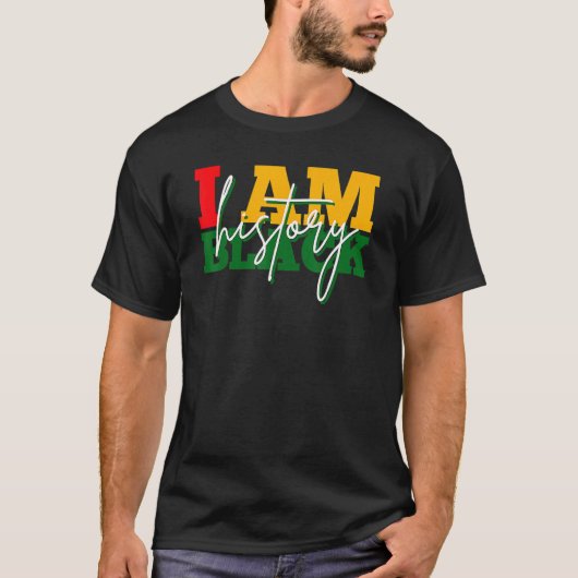 I Am Black Woman Black History Month Educated Blac T-Shirt (Vorderseite)