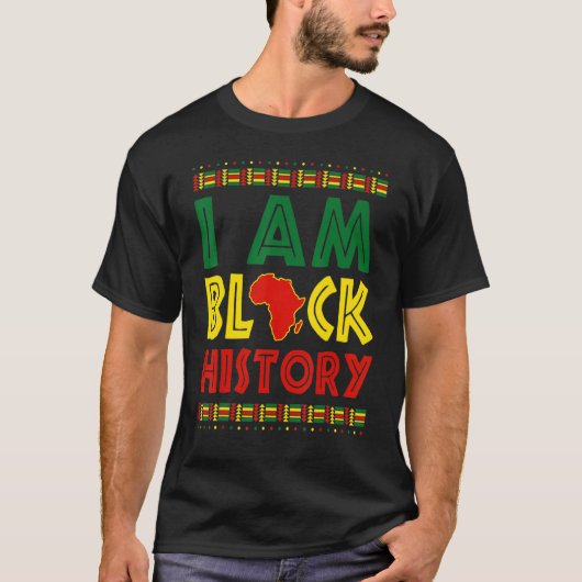 I Am Black Woman Black History Month Educated Blac T-Shirt (Vorderseite)