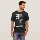 I Am Black Woman Black History Month Unapologetica T-Shirt (Vorne ganz)