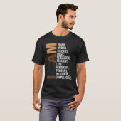 I Am Black Woman Black History Month Unapologetica T-Shirt (Vorne ganz)