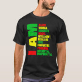 I Am Black Woman Educated Melanin Black History Mo T-Shirt (Vorderseite)