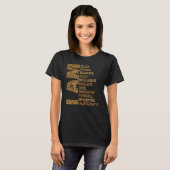 I Am Black Woman Educated Melanin Black History Mo T-Shirt (Vorne ganz)