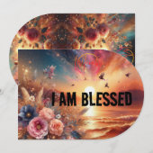 I am blessed backpack Einladung (Vorne/Hinten)