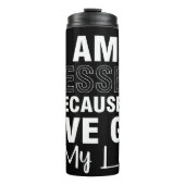 I Am Blessed Have God Thermosbecher (Vorderseite)