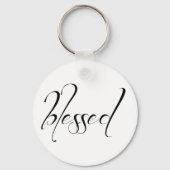 I Am Blessed Statement Keychain Schlüsselanhänger (Vorderseite)