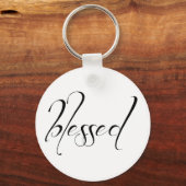 I Am Blessed Statement Keychain Schlüsselanhänger (Vorderseite)