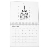 I am blind as a bat eye chart kalender (Mär 2027)