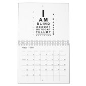 I am blind as a bat eye chart kalender (Mär 2026)