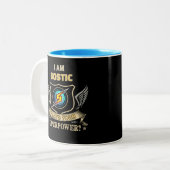 I Am BOSTIC What's Your Superpower Zweifarbige Tasse (Vorderseite Links)