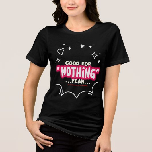 I Am Both Happening and Non-Happening Tri-Blend Shirt (Vorderseite)