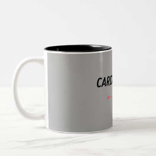 I am cardiologist. Gray colour Zweifarbige Tasse (Links)