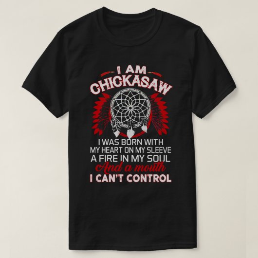 I.Am Chickasaw Indianerstolz T-Shirt (Design vorne)