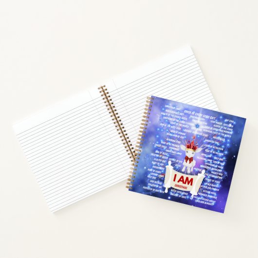 I AM Christmas Spiral Notebook Notizblock (Innenseite)